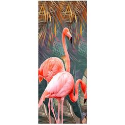 Rəqəmlərlə rəngləmə \ Картина по номерам 35Х88 ПАННО. РОЗОВЫЙ ФЛАМИНГО