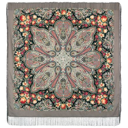 Павловопосадский платок Цветочный калейдоскоп 1789-1