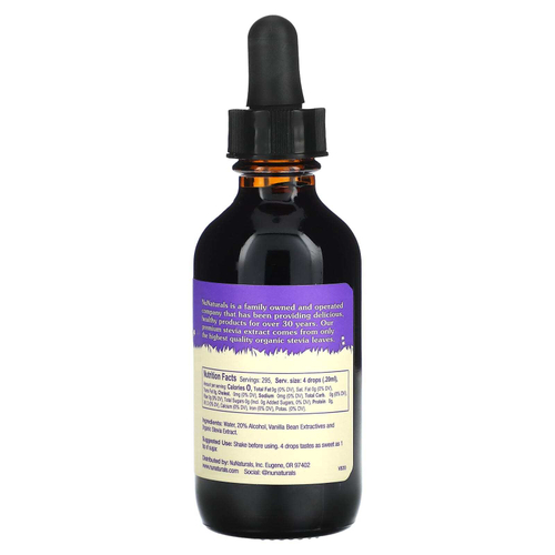 NuNaturals, Ванильная стевия, 59 мл (2 жидк. унц.)