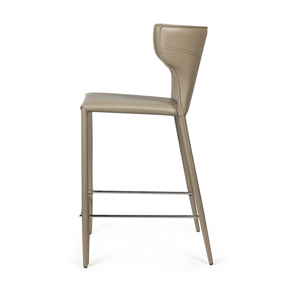 Стул полубарный Austin, кожа нуга