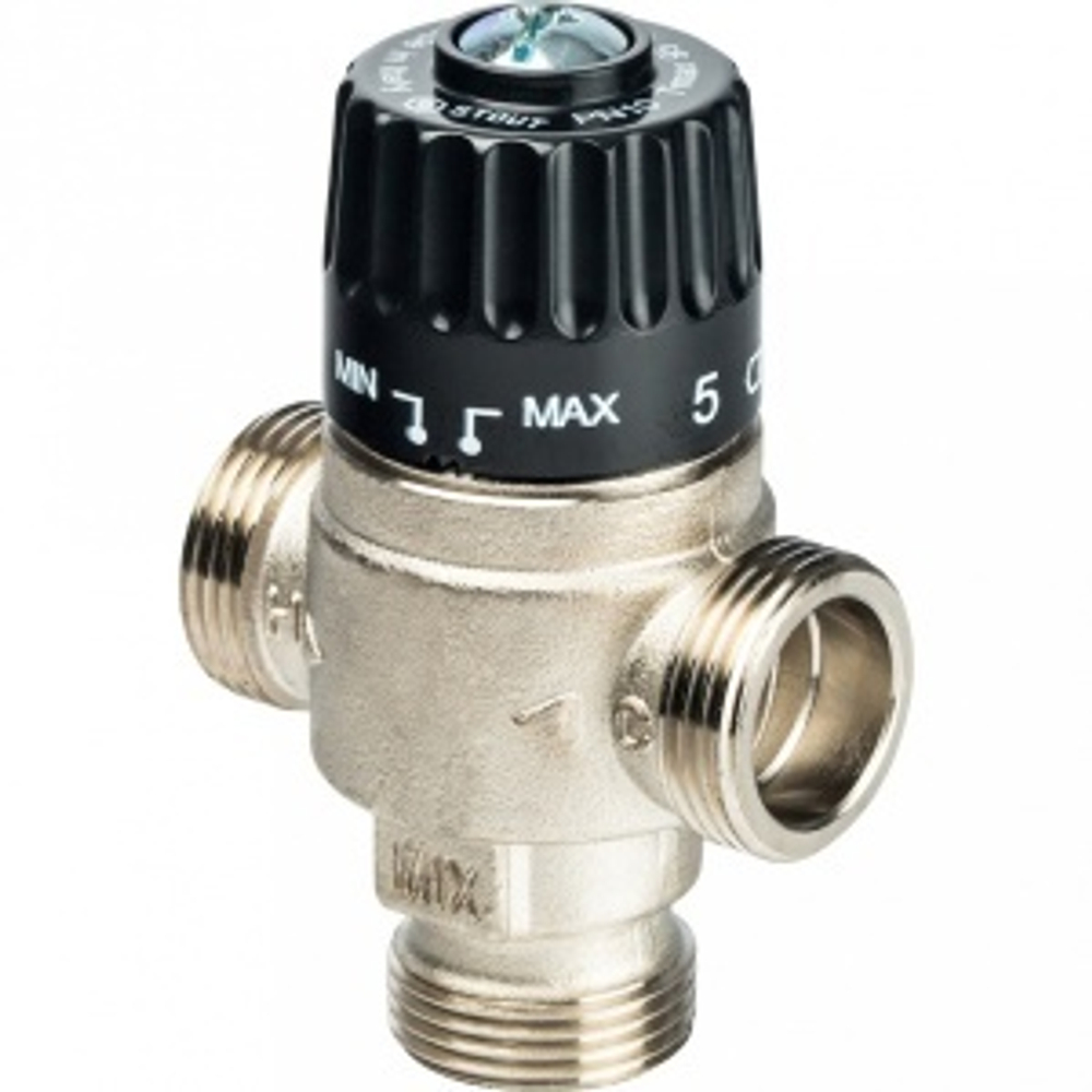Термостатический смесительный клапан 3/4" НР 20-43°С KV 1,6 "ZEISSLER" 1/30