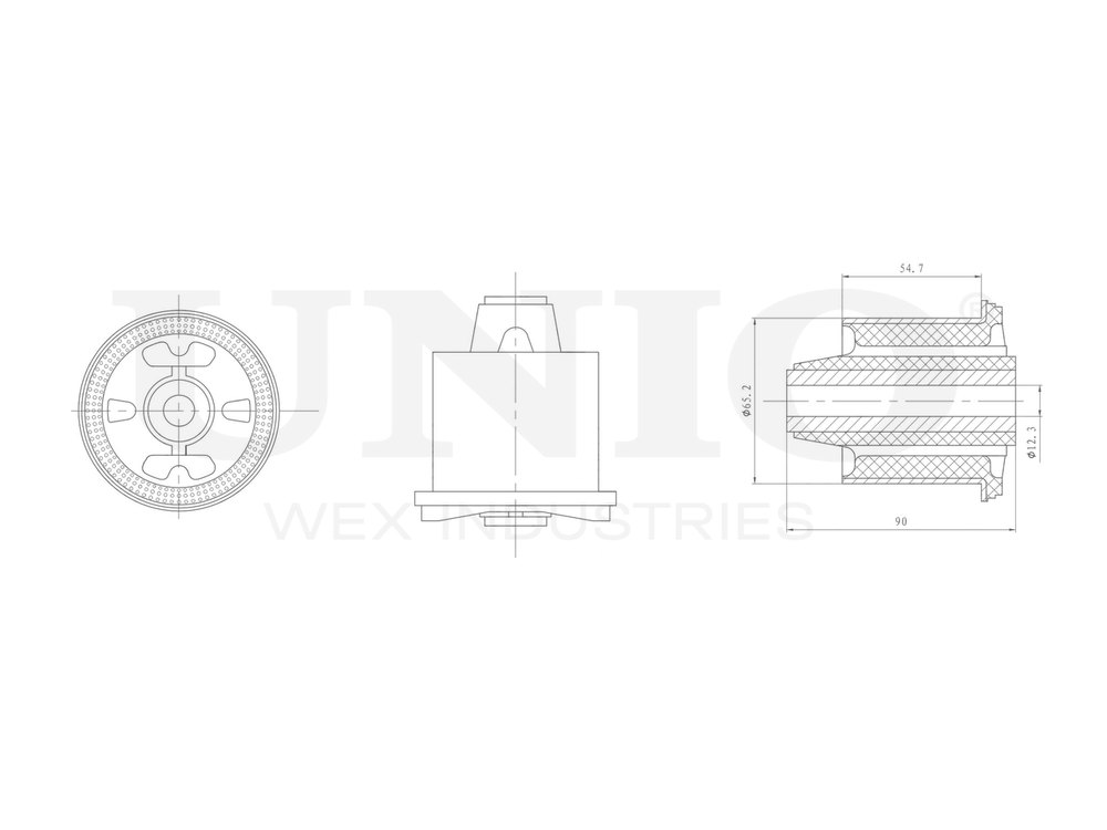 Сайлентблок задней балки UNIO RMP-20384
