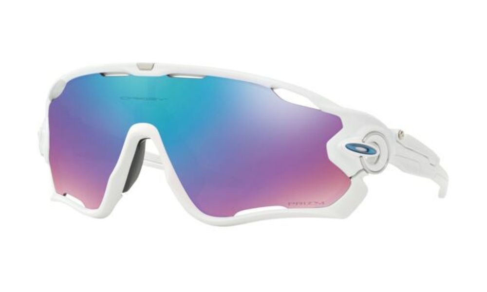 Очки Oakley JAWBREAKER, Polished White / Prizm Sapphire Snow