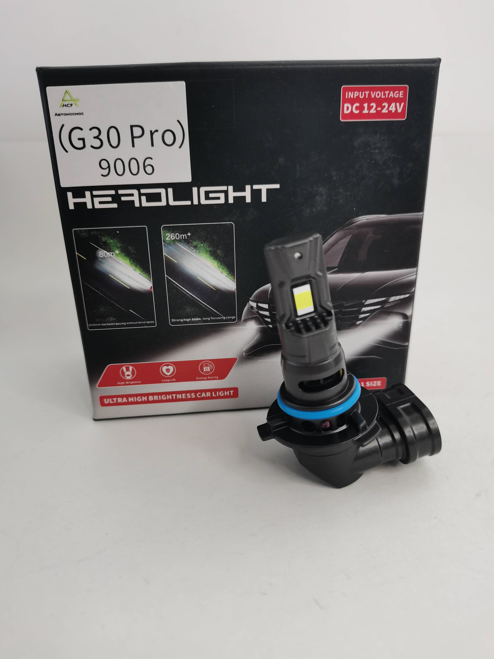 HB4 / Комплект светодиодных ламп ( HB4 9006 ) G30 LED 12V 60W 7200LM (2 шт./ комплект)