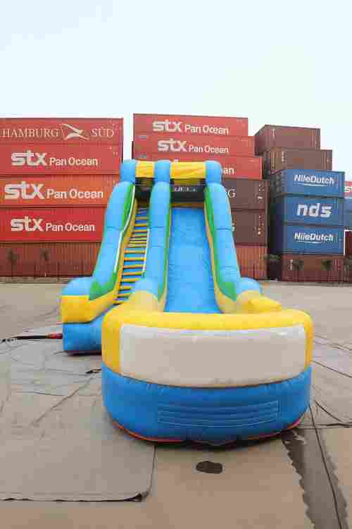 Надувная наземная водная горка «Тропикал», 11*4*5 м