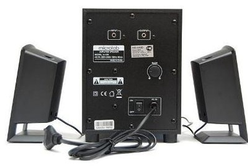 Компьютерные колонки Microlab M-109 черный, коричневый