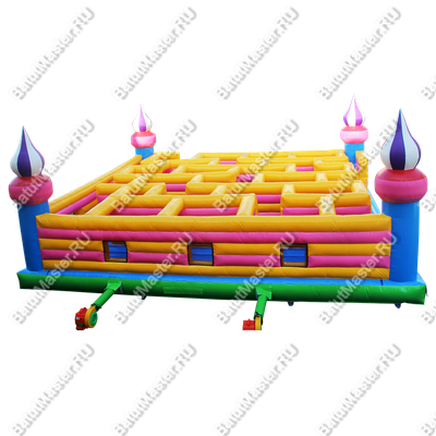Надувной лабиринт "Магический" размер 6*6*4 м
