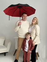 Зонт автомат c системой антиветер женский и мужской большой купол 10 спиц. Цвет синий.