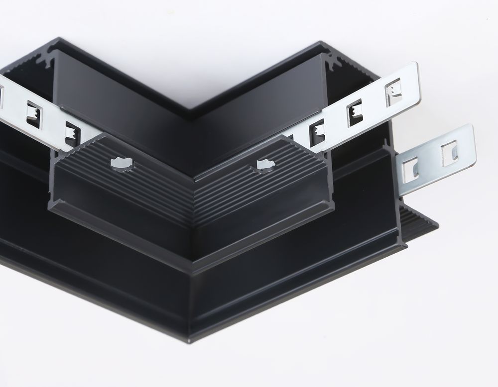Ambrella Коннектор угловой для встраиваемого шинопровода Magnetic 20mm 48V Track System GL3354