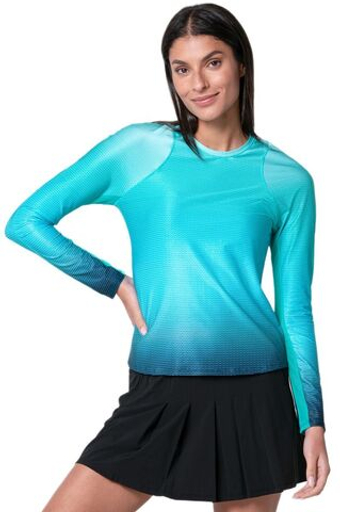Lucky in Love In It To Win It Long Sleeve - aquamarine