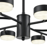 8117/12 COMFI LN25 195 черный, металл Люстра LED GX53 12*7W 220V TORINA