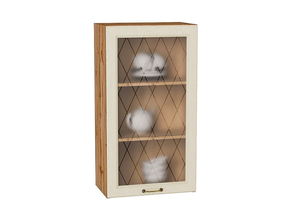 Шкаф верхний с 1-ой остекленной дверцей Ницца