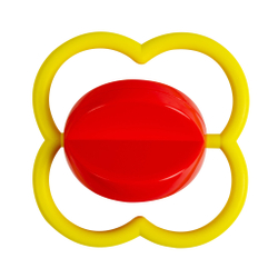 Нагрудник махровый на липучке "Лучший подарок" 1 шт и погремушка "Фантазия" ПОМА набор