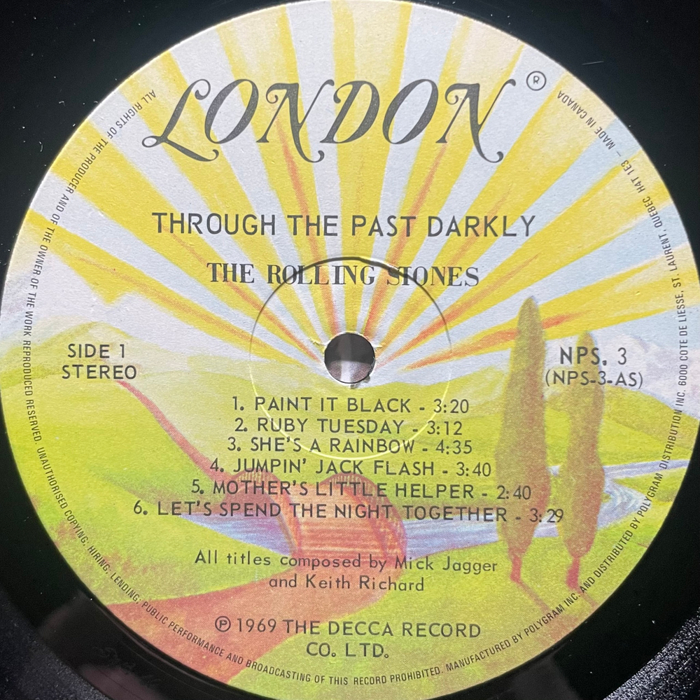 The Rolling Stones ‎– Through The Past, Darkly - Big Hits Vol. 2 (Канда)
