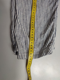 Брюки Colin's в полоску льняные, маркировка ХS, визуально на 42 размер