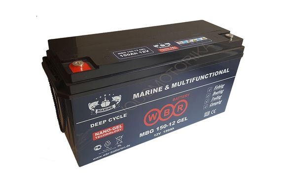 Cвинцово-кислотная аккумуляторная батарея WBR Marine MBG 150-12 GEL