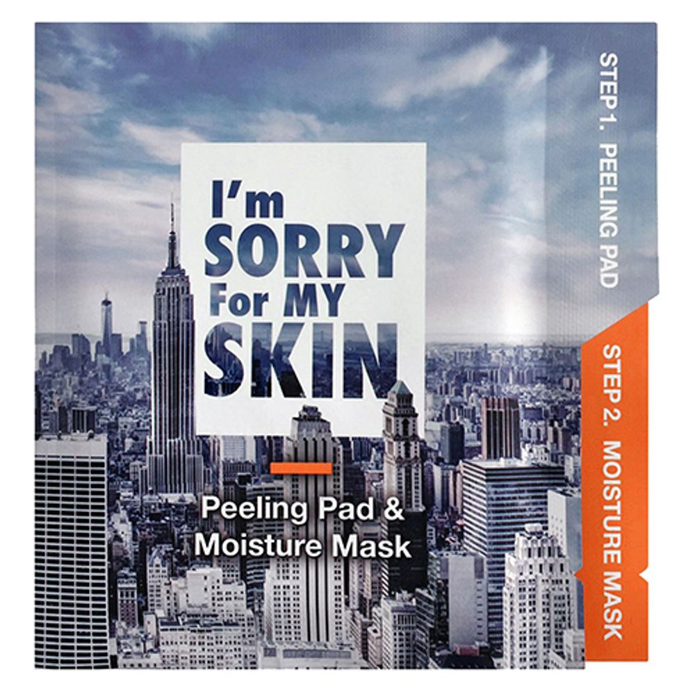 I&#39;m Sorry For My Skin Набор для увлажнения кожи лица - Peeling and moisture mask, 22мл