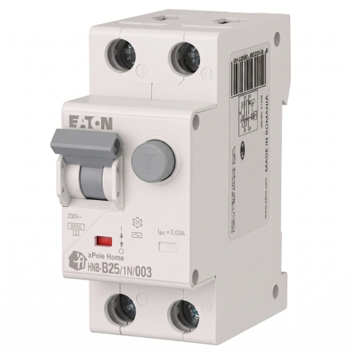АВДТ HNB-B25/1N/003, 1P+N, 25A, хар-ка B, 6kA, 30mA, тип АC, 2M EATON