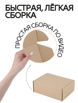 Коробка подарочная картонная 10 шт, 25х25х3