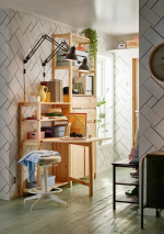 Шкаф со складным столом - IKEA IVAR, 175х30х226 см, сосна, ИВАР ИКЕА