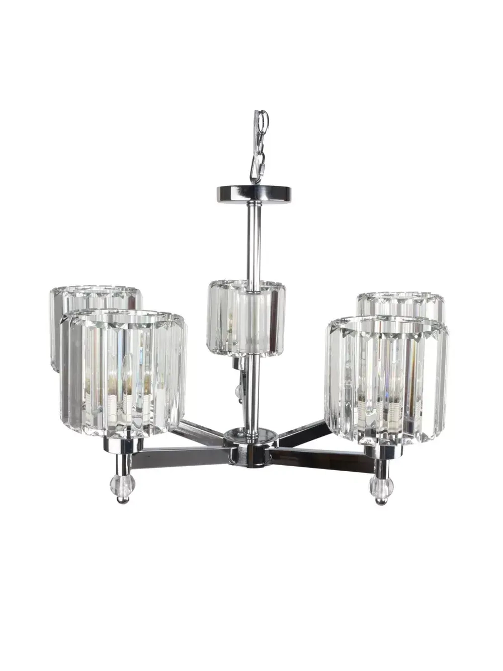 Потолочная люстра 5*E27*60Вт хром