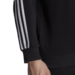 Мужская кофта теннисная adidas 3-Stripes French Terry Sweatshirt Men - Black, White