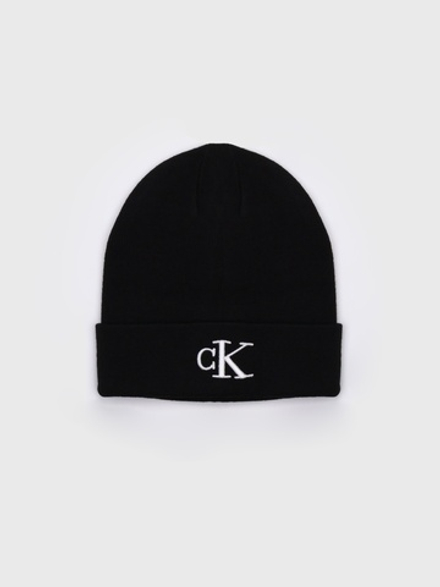Шапка Calvin Klein Monogram Logo Beanie Black