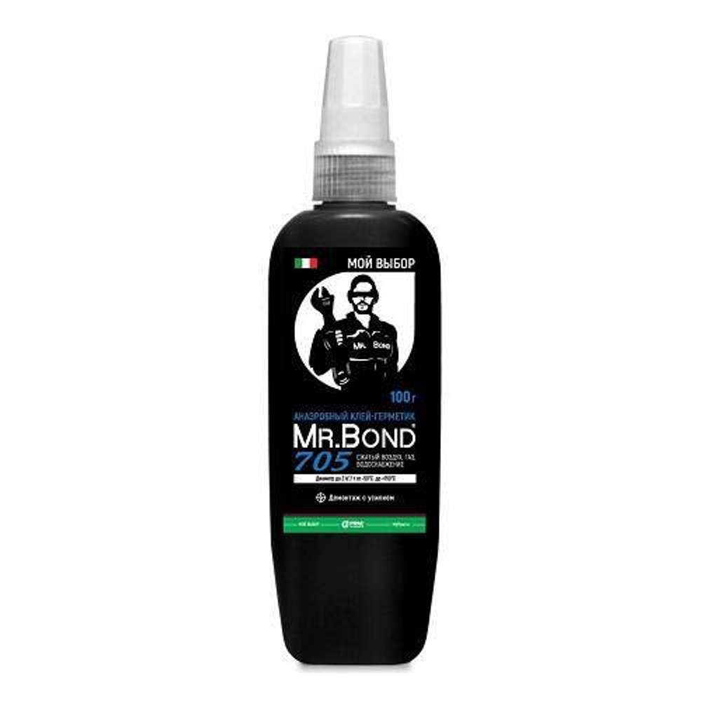 Герметик aнaэpoбный Mr.Bond 705 (средняя фиксация, флакон 100 г)