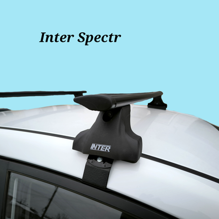 Багажник Интер Спектр на Hyundai Solaris 2 седан 2017-2023 чёрные  крыловидные дуги 120 см.