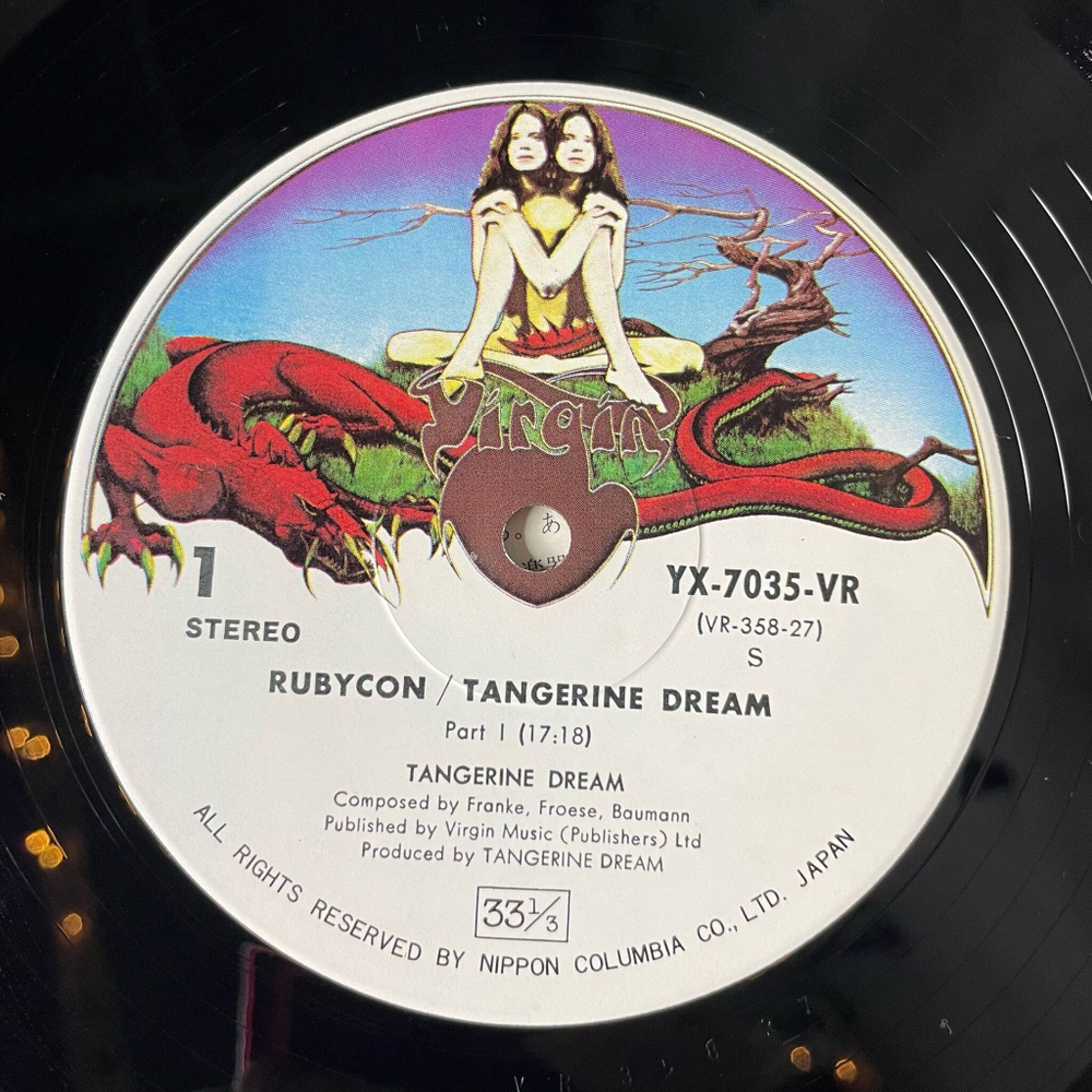Винтажная виниловая пластинка LP Tangerine Dream Rubycon (Japan 1975) (Obi)