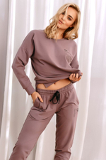 Джоггеры с карманами и поясом на резинке (Размер: XL) (Цвет: голубой)