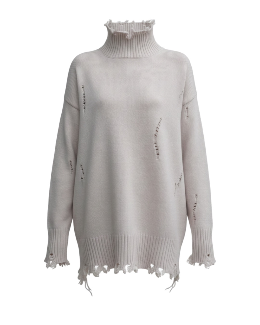 Кашемировый свитер “Torn” с рванным эффектом