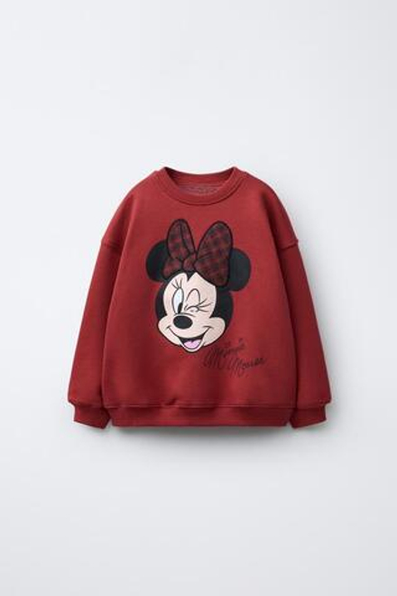ZARA ТОЛСТОВКА MINNIE MOUSE © DISNEY, КРАСНЫЙ