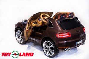 Детский электромобиль Toyland Porsche Macan коричневый
