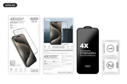 Защитное стекло Supglass SG-01 4X Quadruple Strength Glass 10-in-1 For IP 11/XR (6.1)
