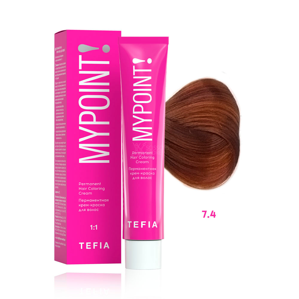TEFIA Перманентная крем-краска для волос MYPOINT 60мл