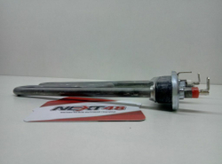 Тэн 1700W, прямой, с отверстием под датчик, L=190 мм, l=14 мм, резинка ровная,