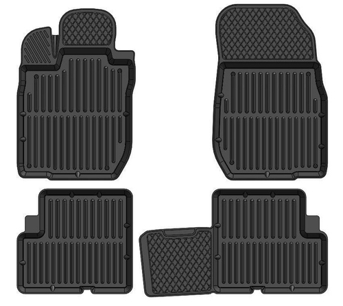 Коврики резиновые Lada Largus 5 мест комплект 4шт STRK