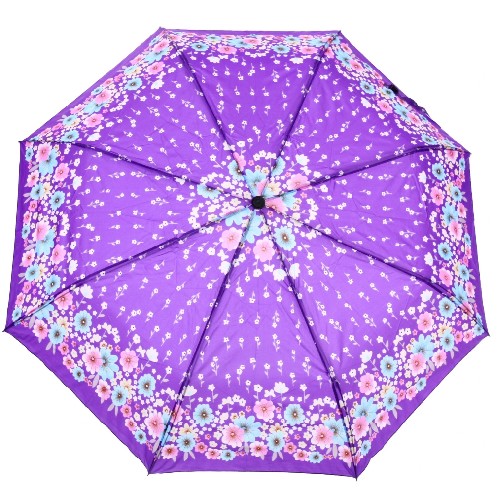 Зонт женский полуавтомат «Эфес», микс 6 цветов, 8 спиц, d-100см, длина в слож. виде 30см