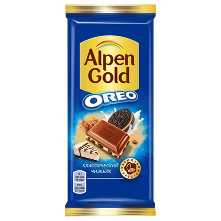 Шоколад Alpen Gold Oreo Классический чизкейк 85гр