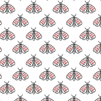 Мотыльки на белом фоне