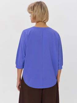 Свободная футболка летучая мышь с рукавом 3/4