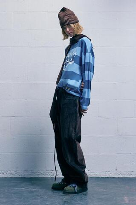 PULL&BEAR Футболка в полоску"Stranger Things ", синий