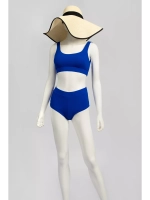 купальник раздельный в рубчик с топом и шортами