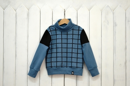 Джемпер из футера 2-х ниточного с воротом