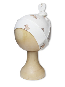 Шапочка Узелок Утята Экрю RinaAmari