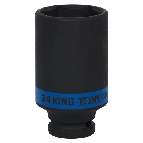 KING TONY (443534M) Головка торцевая ударная глубокая шестигранная 1/2", 34 мм