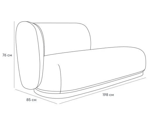 Кушетка Lucca левая 865104