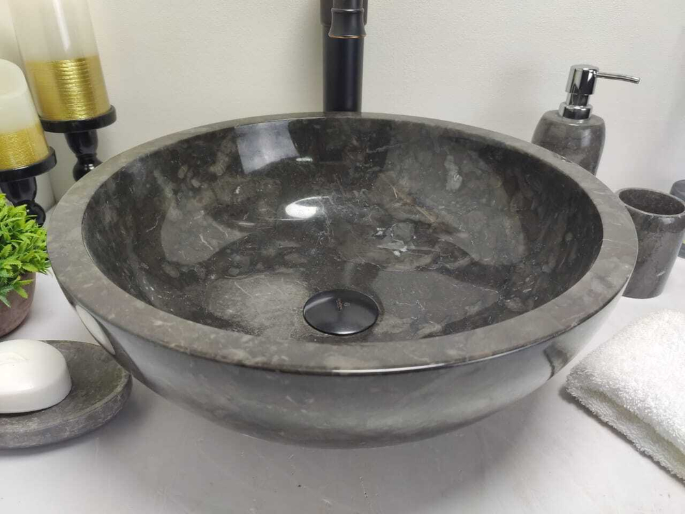 Раковина из мрамора Bowl Black Small BM-60258 40*40*15