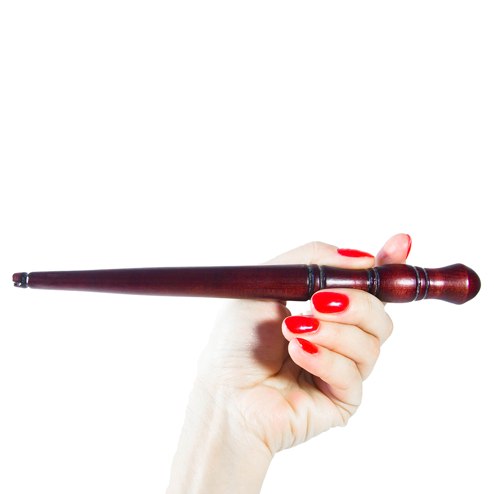 Деревянная клубочница-намотка из древесины сибирский кедр для пряжи. KL1